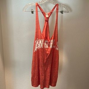 Los Angeles Angels of Anaheim knot razorback tank top!